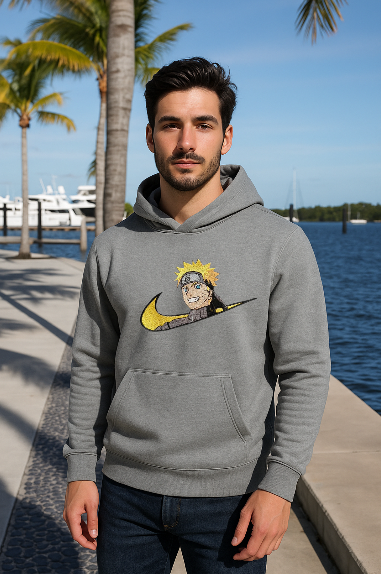 Hoodie bordado de naruto