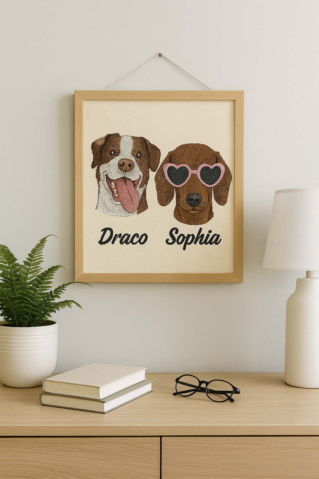 Cuadro con 2 Mascota