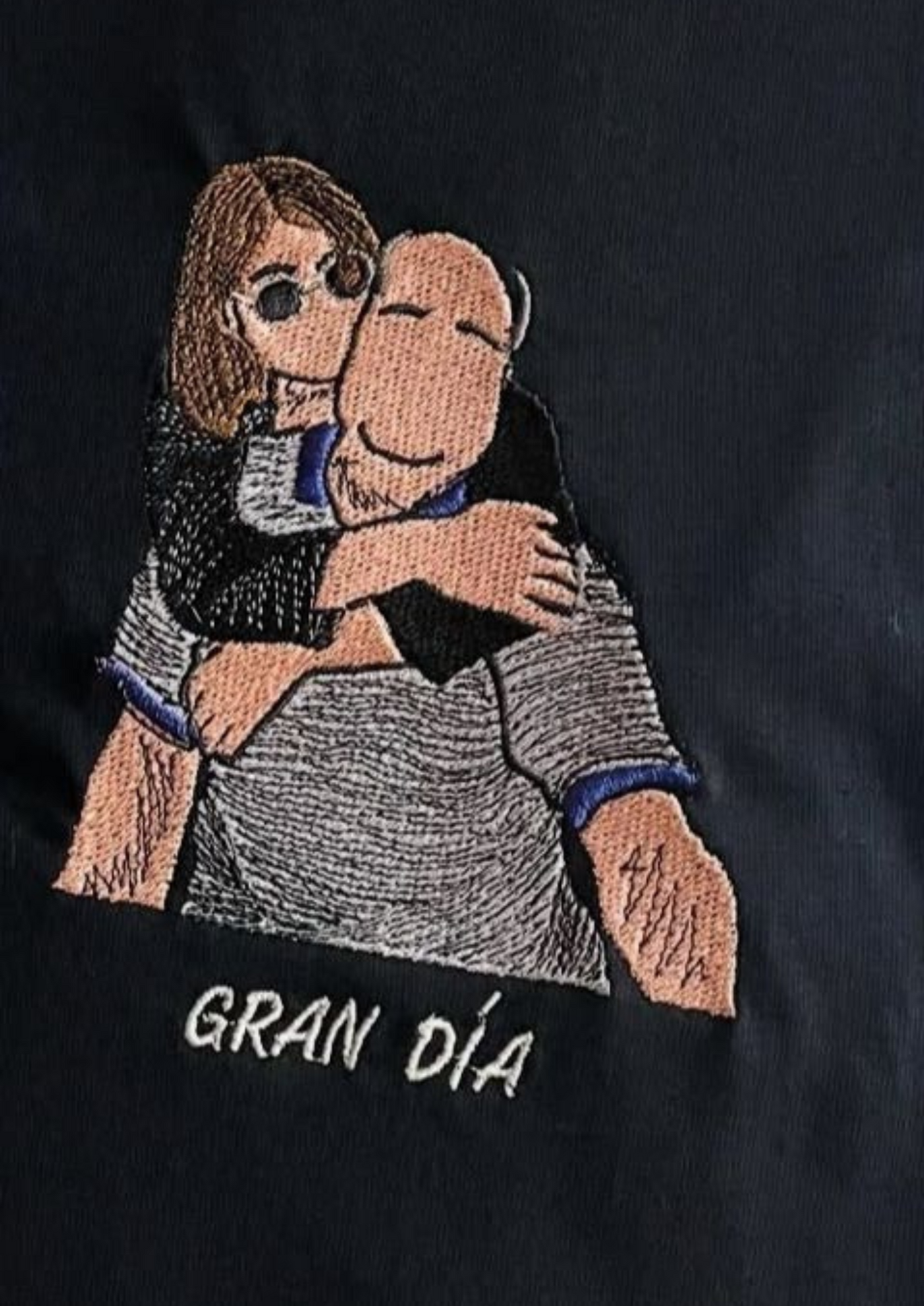 Camiseta bordada de retrato