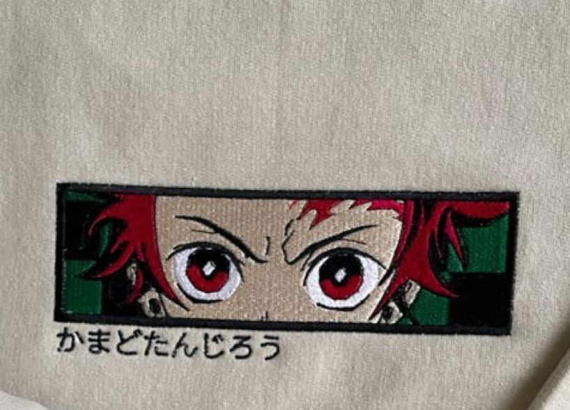 Camiseta Bordada demon slayer